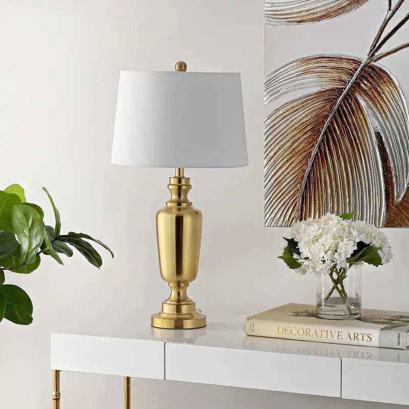 Safavieh Ezra Iron Table Lamp - Brass