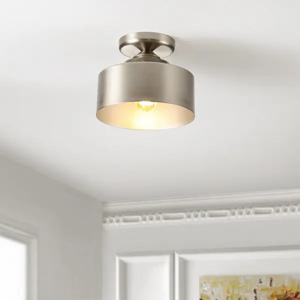 Safavieh Fenton Flush Mount - Brushed Nickel