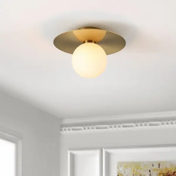 Safavieh Finlay Flush Mount - Painted Gold
