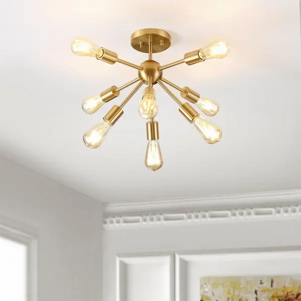 Safavieh Gannet Flush Mount - Brass Gold