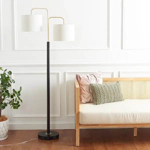 Safavieh Geordi Floor Lamp - Black