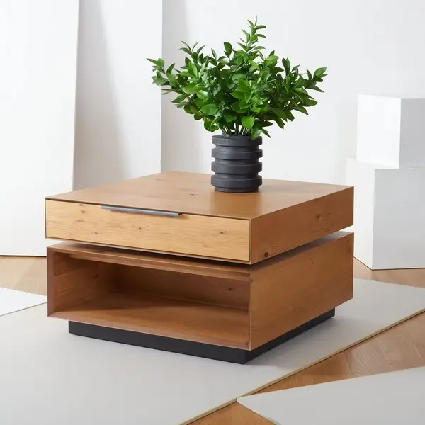 Safavieh Geraldo Rotating Coffee Table - Oak