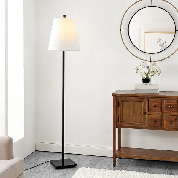 Safavieh Geralt Floor Lamp - Matte Black