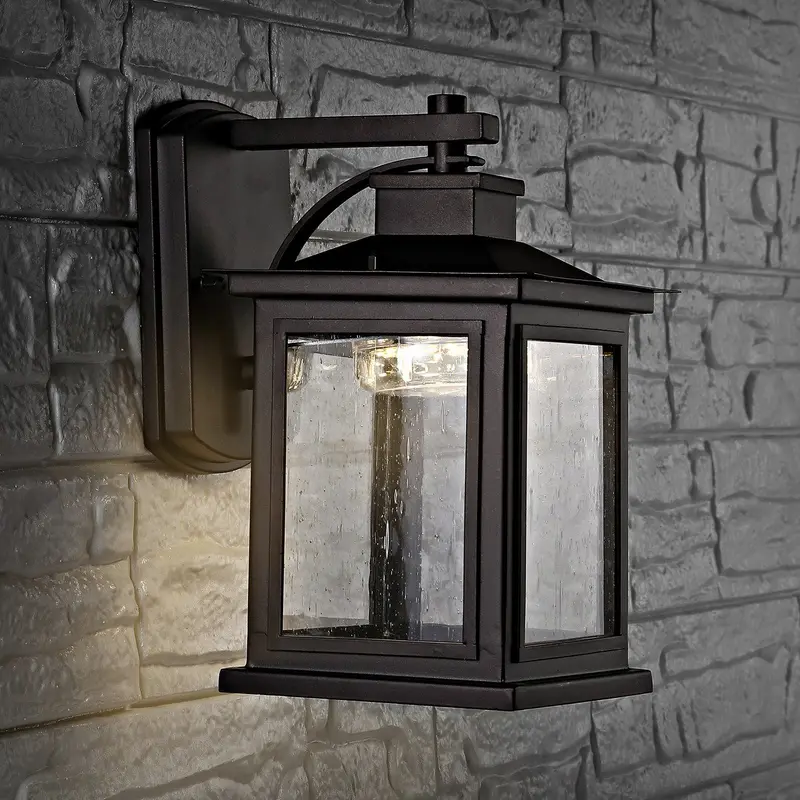 Safavieh Gorgen Outdoor Wall Lantern - Oil Rubbed Bronze (Black)