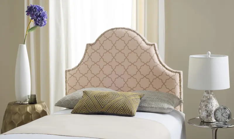 Safavieh Hallmar Full Headboard Full Size - Pale Pink