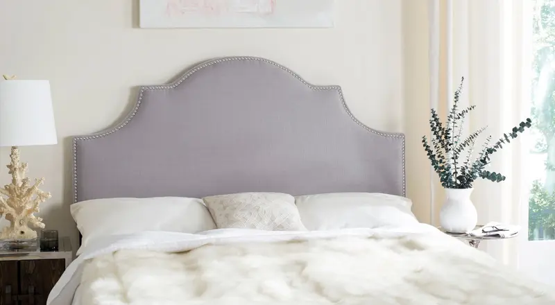 Safavieh Hallmar Queen Headboard Queen Size - Artic Grey