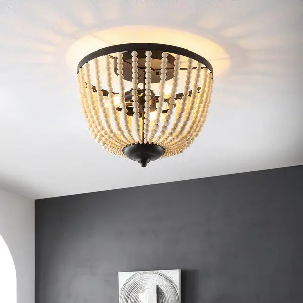 Safavieh Hamlin Flush Mount - Painted Bronze