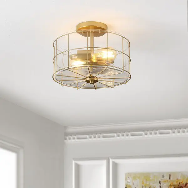 Safavieh Hannes Flush Mount - Brass