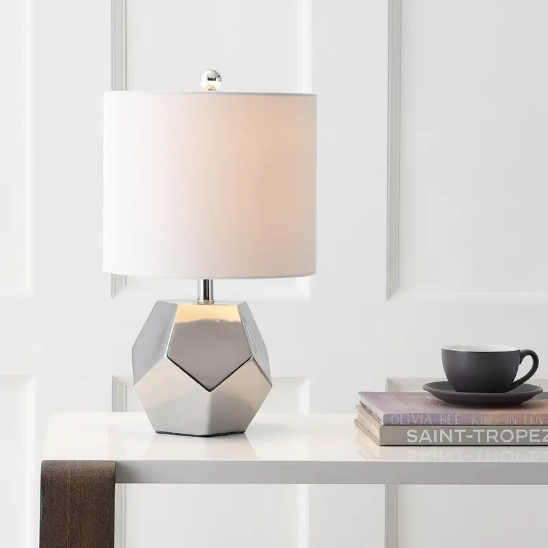 Safavieh Hanton Table Lamp - Plated Silver