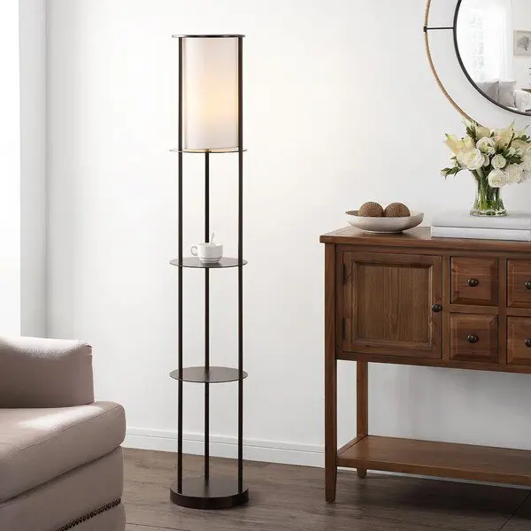 Safavieh Hayes Iron Floor Lamp - Black