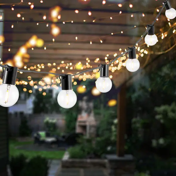 Safavieh Huron Led Outdoor String Lights - Black