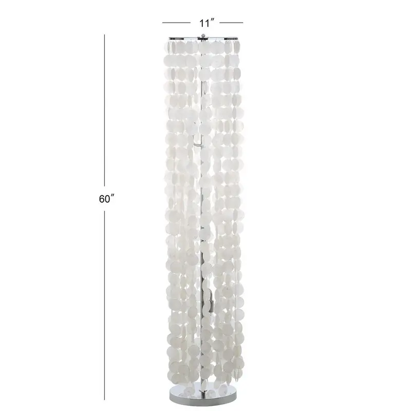 Safavieh Illumina 3 Light Capiz 60-Inch H Floor Lamp - White