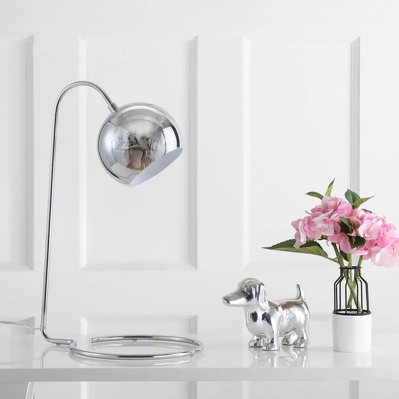 Safavieh Jana 22-Inch H Table Lamp - Chrome