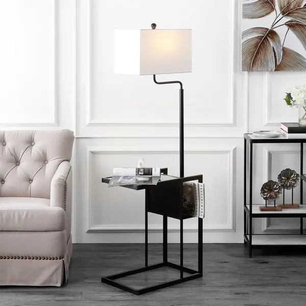 Safavieh Janson Floor Lamp - Matte Black