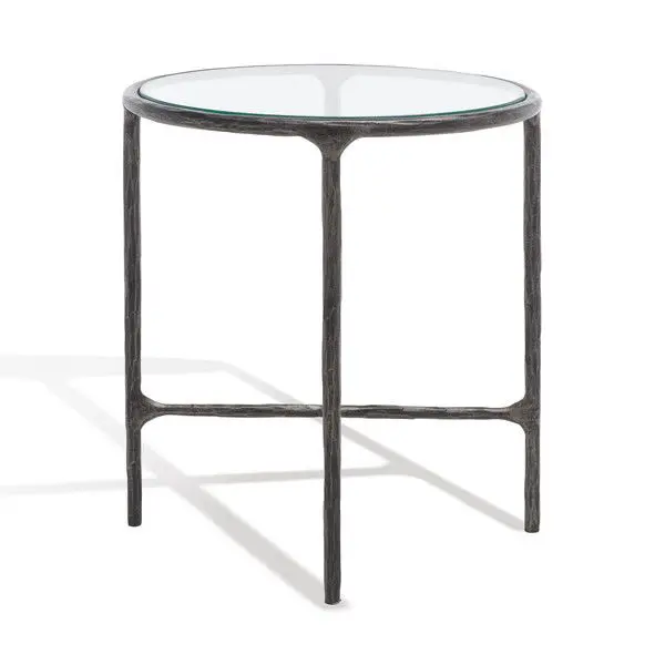 Safavieh Jessa Metal Round End Table - Black