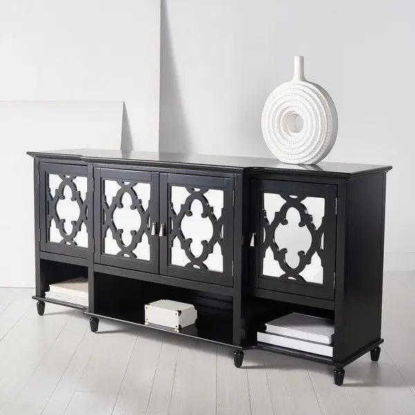 Safavieh Juliette Mirrored Sideboard - Black