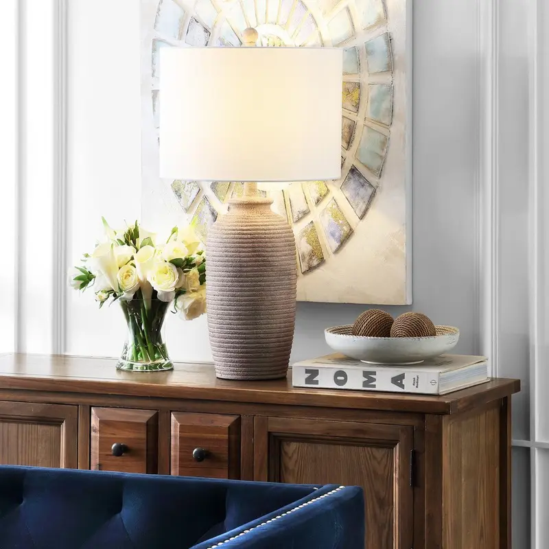 Safavieh Kensen Table Lamp - Sandy Pearl