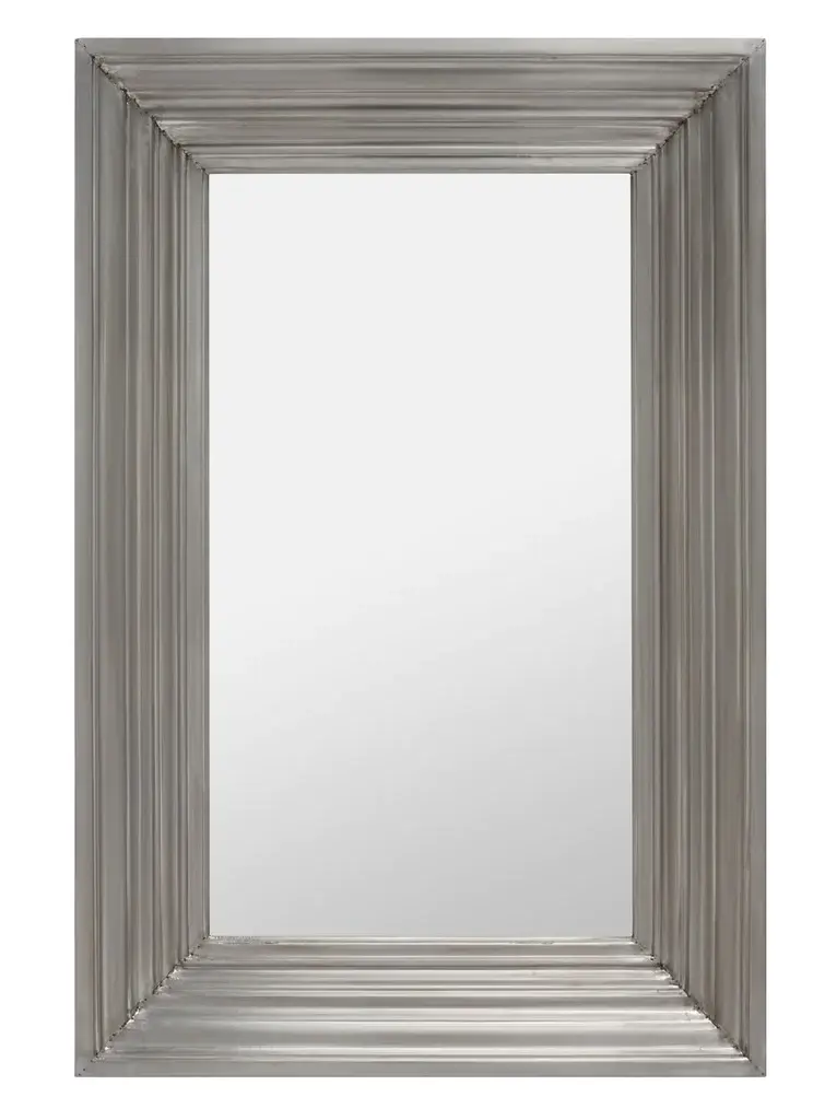 Safavieh Kerry Large Rect Wall Mirror - Silver