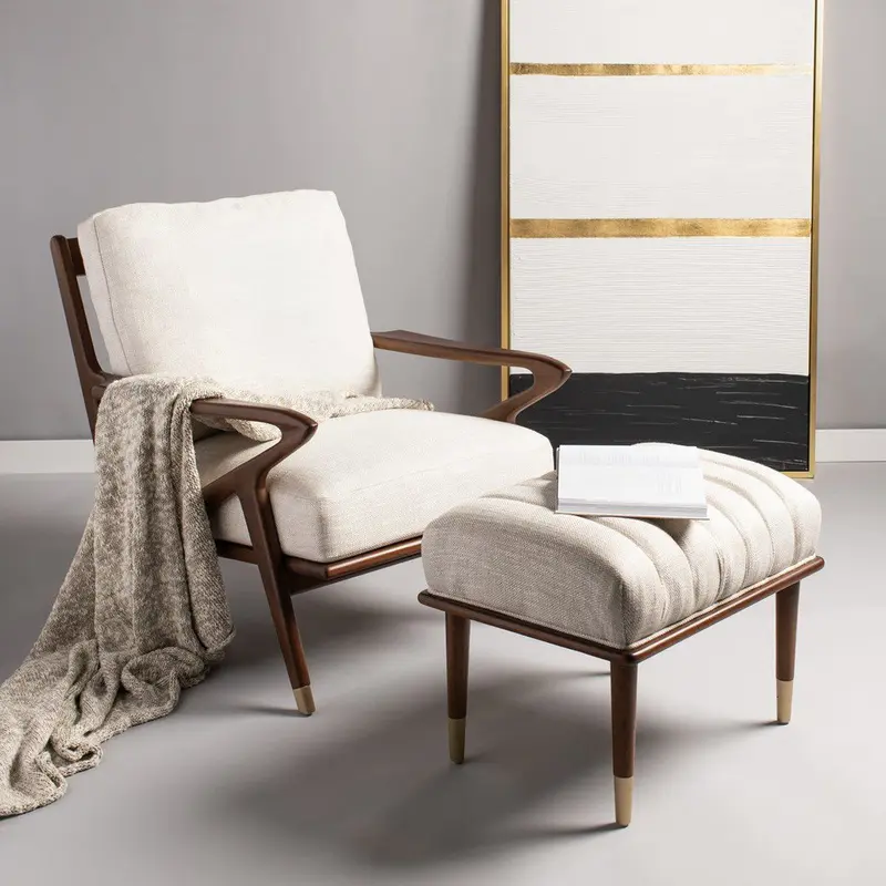Safavieh Killian Mid-Century Chair - Cream