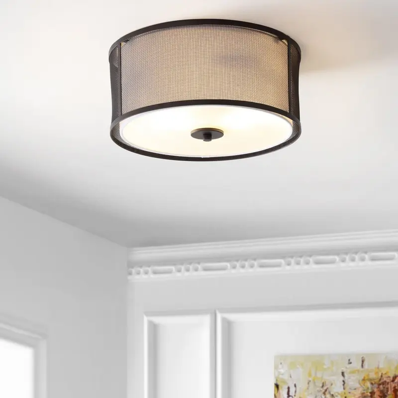 Safavieh Layne Flush Mount - Dark Grey