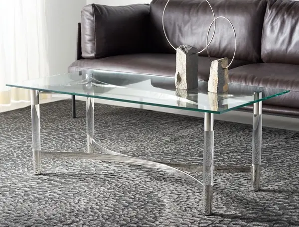 Safavieh Letty Acrylic Coffee Table - Silver