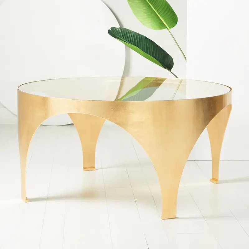 Safavieh Lillia Gold Leaf Coffee Table - Gold