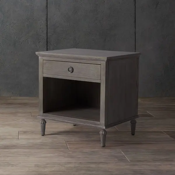 Safavieh Lisabet 1 Drawer Wd Nightstand - Light Gray