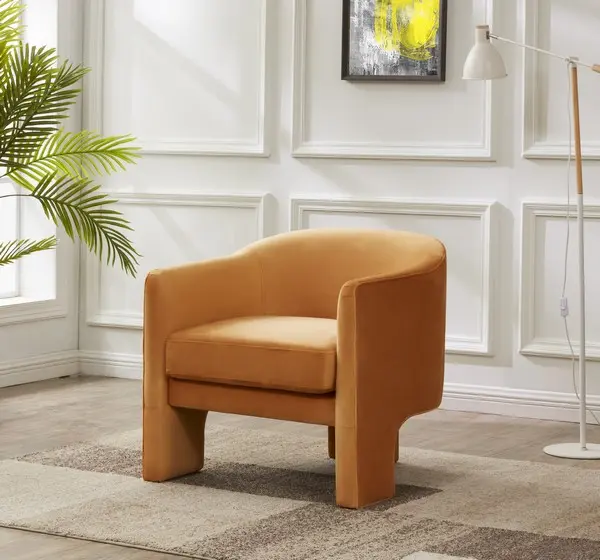 Safavieh Londyn Accent Chair - Pumpkin