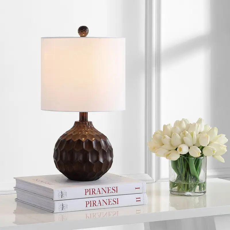 Safavieh Lucca Table Lamp - Dark Brown
