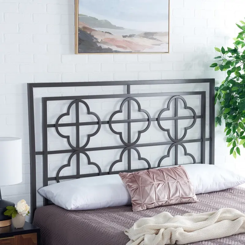 Safavieh Lucinda Headboard Full Size - Gunmetal