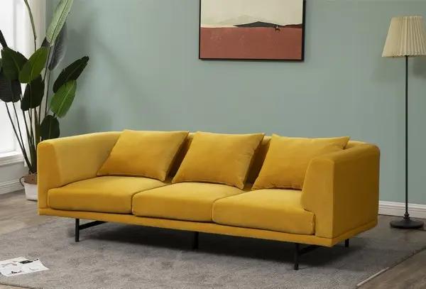 Safavieh Marcy Velvet Sofa - Chartreuse