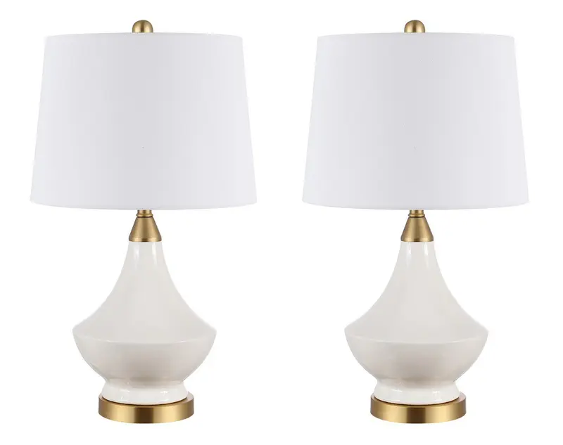 Safavieh Marlowe Glass Table Lamp Set Of 2 - White