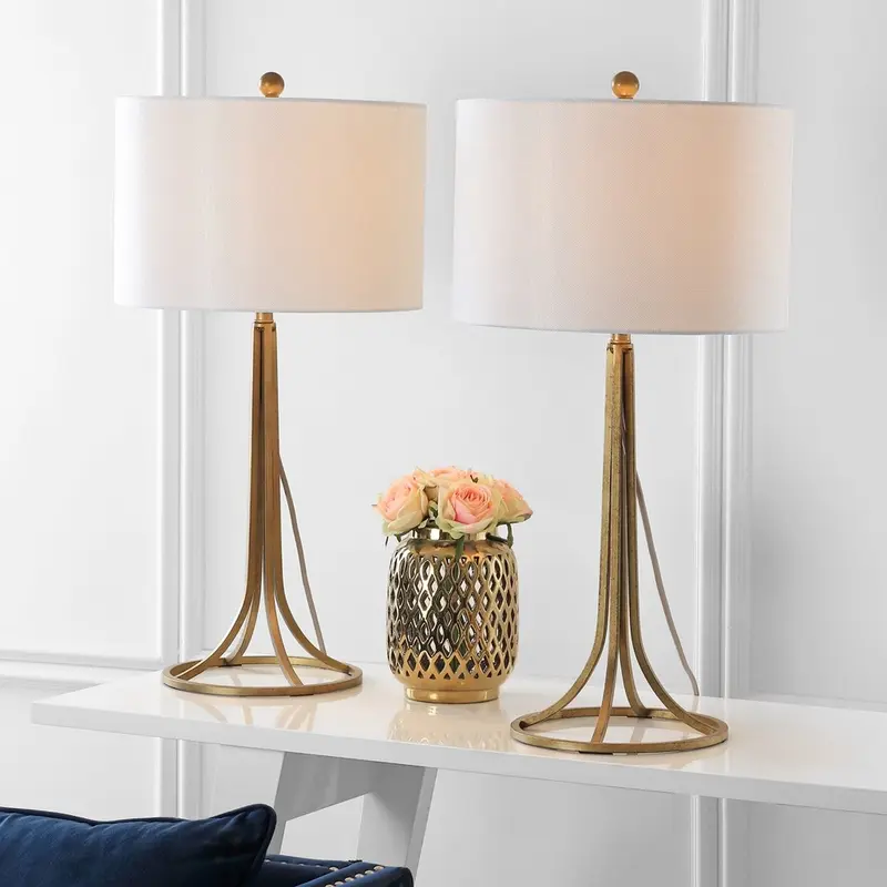 Safavieh Mckenna 30-Inch H Table Lamp Set Of 2 - Antique Bronze