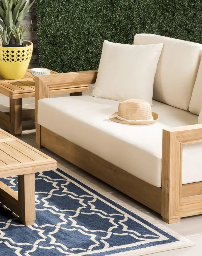 Safavieh Montford 2-Seat Bench - Teak Brown