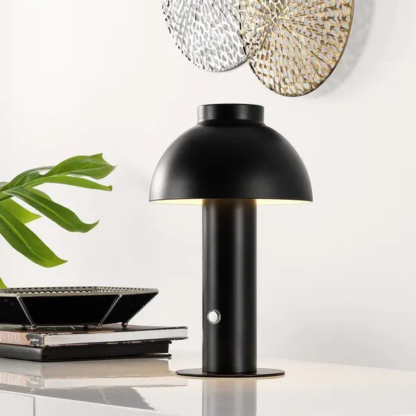 Safavieh Niara, 11.5 Inch, Black, Iron, Rechargeable Led Table Lamp? - Black