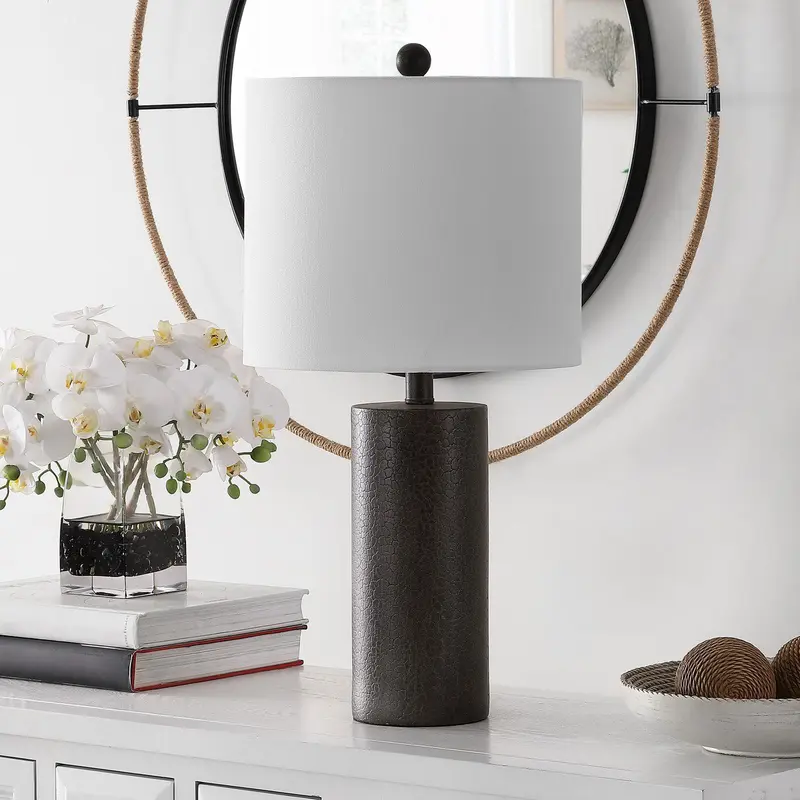 Safavieh Nori Polyresin Table Lamp - Dk Grey
