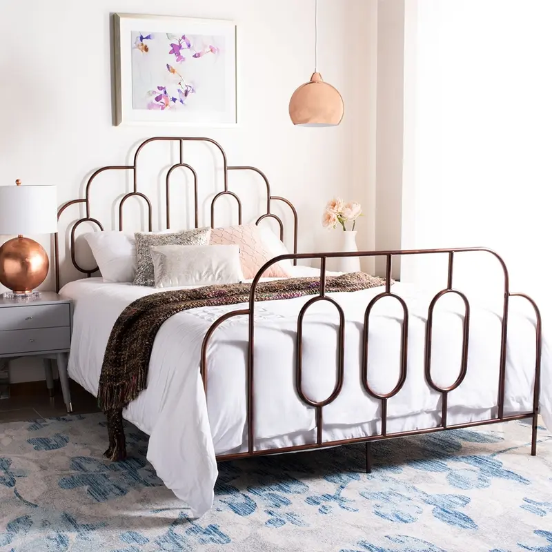 Safavieh Paloma Metal Retro Bed Full Size - Antique Bronze