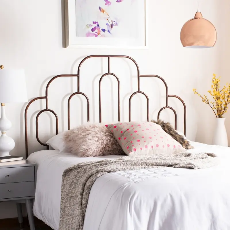 Safavieh Paloma Metal Retro Headboard Full Size - Antique Bronze