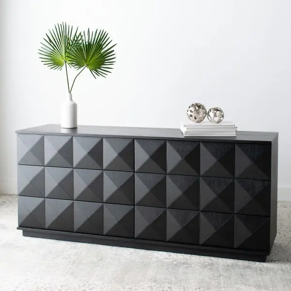 Safavieh Patty 6 Drawer Dresser - Black