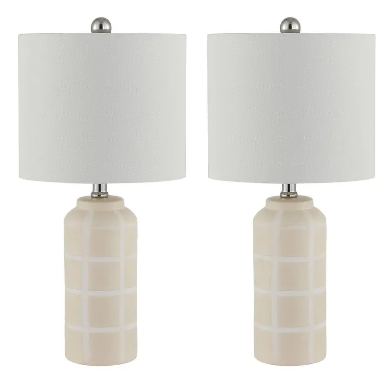 Safavieh Rhett Ceramic Table Lamp Set Of 2 - Ivory