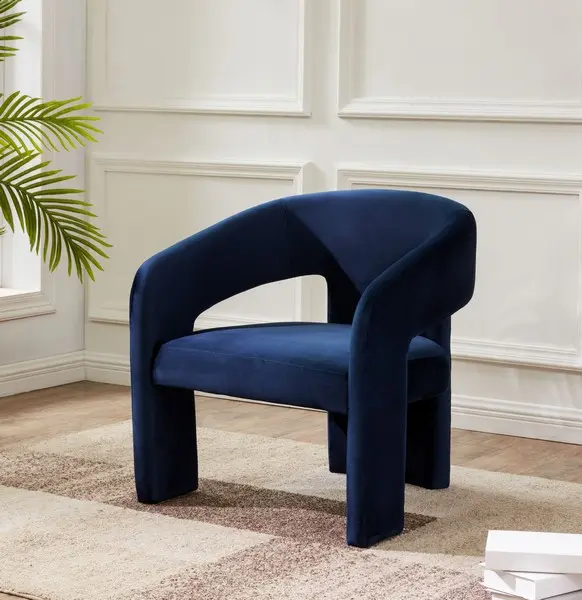 Safavieh Roseanna Modern Accent Chair - Navy