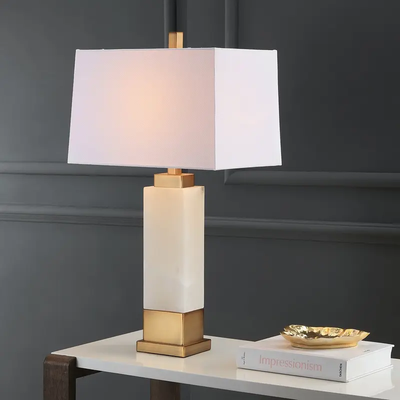 Safavieh Rozella Alabaster 29.5-Inch H Table Lamp - White