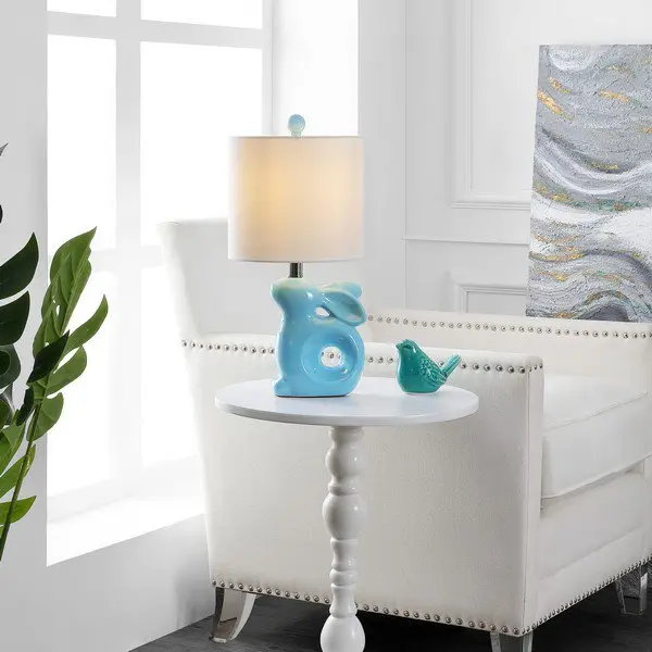 Safavieh Ruby Rabbit Lamp - Blue