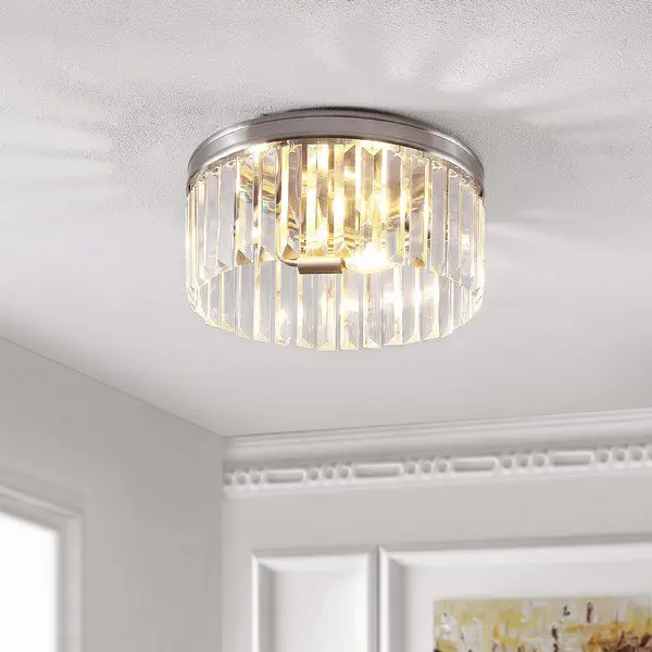 Safavieh Ruslen Flush Mount - Brushed Nickel
