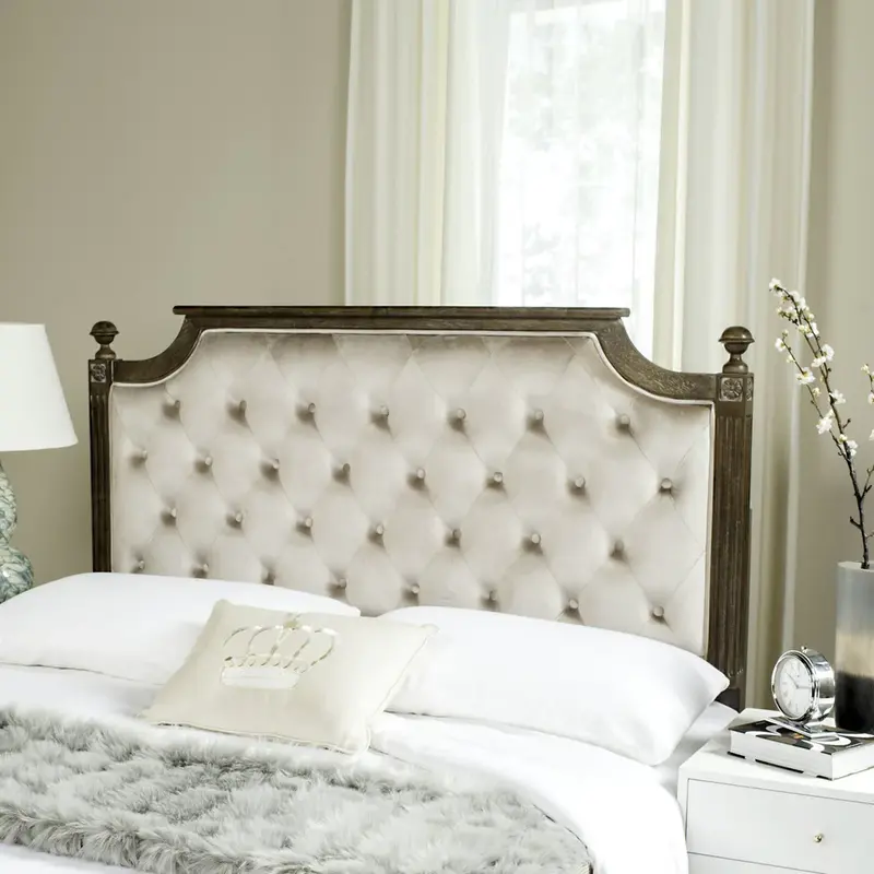 Safavieh Rustic Headboard Queen Size - Taupe