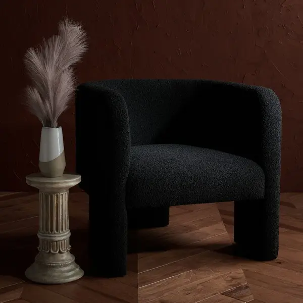 Safavieh Sammie 3 Leg Accent Chair - Black