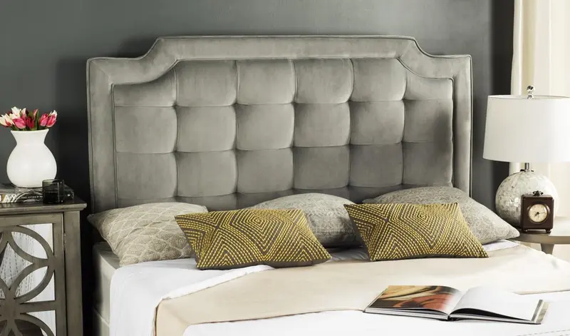Safavieh Sapphire Headboard King Size - Pewter