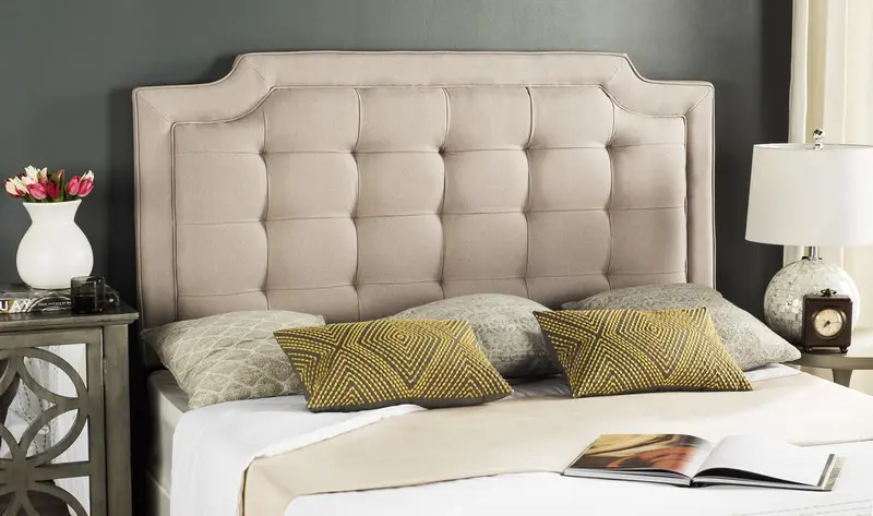 Safavieh Sapphire Headboard Queen Size - Taupe