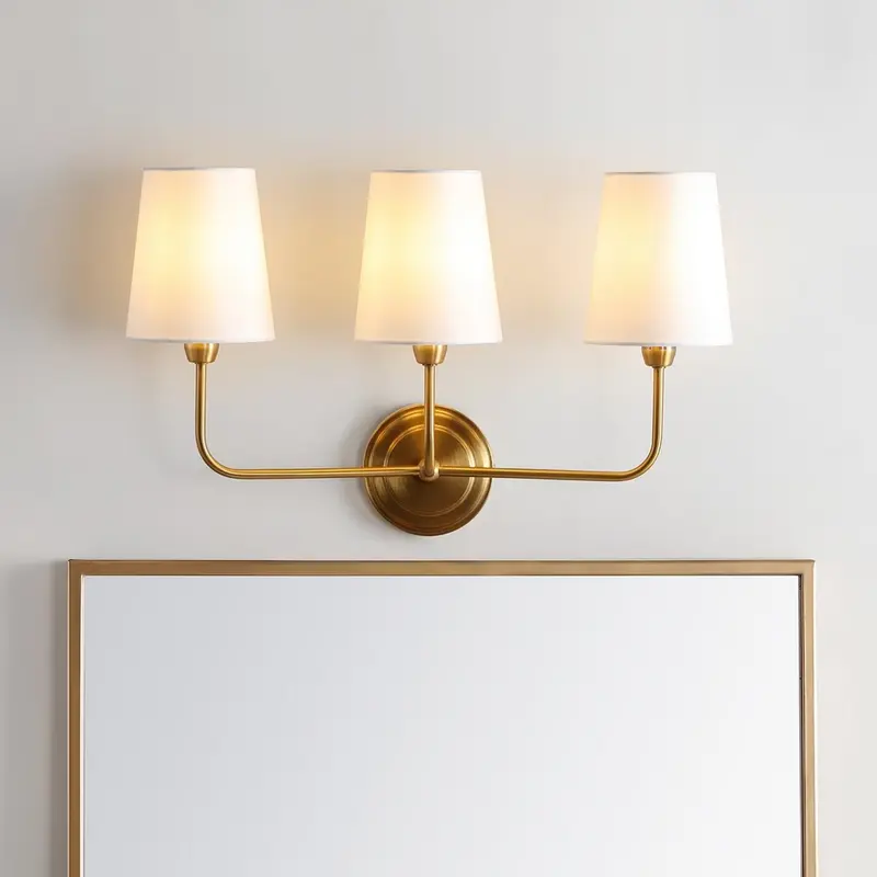 Safavieh Sawyer Three Light Wall Sconce - Brass Gold