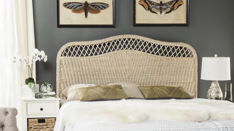 Safavieh Sephina Headboard King Size - White Washed